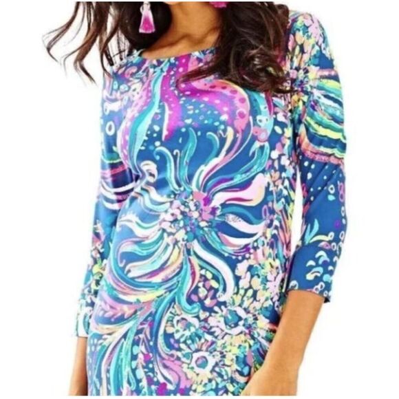 Lilly Pulitzer Sophie Dress in Beautiful Navy Beach Loot Women’s Size Small S - Picture 11 of 11